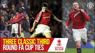 Three Classic Third Round FA Cup Ties  Manchester United v Aston Villa [upl. by Calbert]