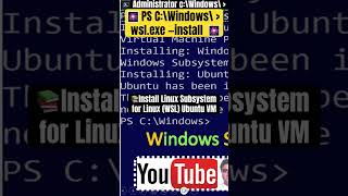 Install Linux Subsystem for Linux WSL Ubuntu VM [upl. by Guillemette]