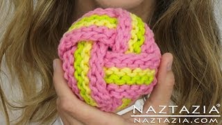 HOW to CROCHET and KNIT a BALL SCRUBBIE  DIY Tutorial for Scrubbies Scrubbers Tawashi Knots [upl. by Noissap]