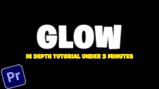 How To Make Glowing Text Effect In Premiere Pro  Full Tutorial [upl. by Onig]