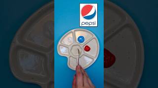 Pepsi logo’s Color mixer… satisfying tiktok colormixing shorts short pepsi creative asmr [upl. by Yramliw712]