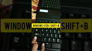 windowsctrlshiftb not working  shorts viral [upl. by Nicolais]