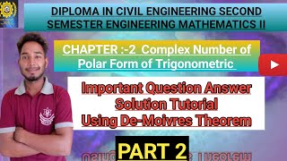 Engineering Mathematics II Cubes Root of Polar Form Complex Number CIVILENGINEER8 [upl. by Alleuqahs]