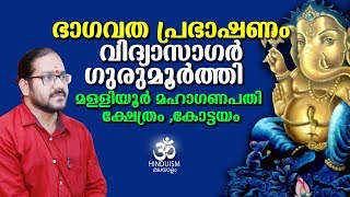 Bhagavatha Prabhashanam  ഭാഗവത പ്രഭാഷണം  Vidyasagar Gurumoorthi  Hinduism മലയാളം [upl. by Nannaihr]