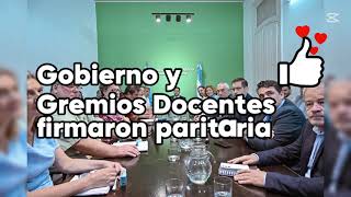 Acuerdo en las Paritarias Docentes en Entre Ríos [upl. by Dorman]