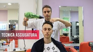 Tecnica di asciugatura capelli uomo [upl. by Sedruol]