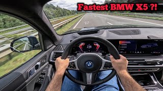 2025 BMW X5 50e on Autobahn Does it perform like 490HP [upl. by Eniortna495]