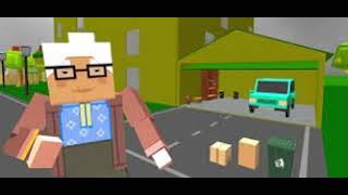 Granny Blocky Neighbor Music [upl. by Pollack]