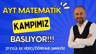 Ayt Matematik Kampımız Başlıyor 2024tayfa öğrenmegarantili [upl. by Atteuqnas484]