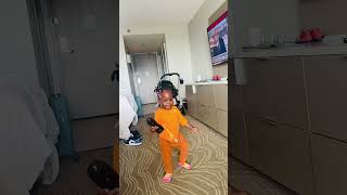 Immy in Hilton Hotel Learning how to walk [upl. by Moishe708]