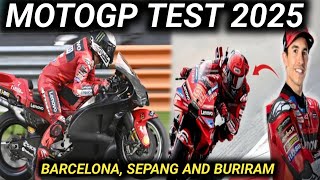 UPDATE Complete Schedule of MotoGP Test 2025 MotoGP Test Barcelona Sepang and BuriramMotogp News [upl. by Osnofedli]