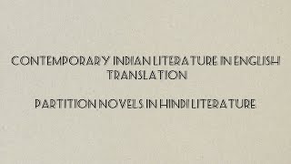 Partition Novels in Hindi Literature  MEG 14  IGNOU Assignment   3 [upl. by Helen169]