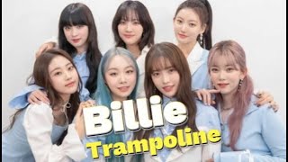 Billie  Trampoline with Lyrics Kpop [upl. by Ahsennod]