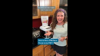 Hamilton Beach Bread Bread Machine 29982 Review  Part 1 Gluten Free Setting [upl. by Kaila]