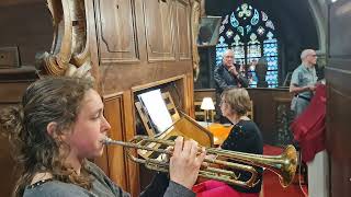 Nationale Feestdag SintWaldetrudiskerk met Vaderlands Volkslied trompettiste JanneNNieuws [upl. by Rainer44]