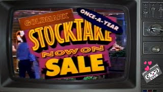 Goldmark Stocktake Sale Commercial 1991 [upl. by Eytak]