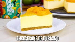 CHEESECAKE DE DURAZNO SIN HORNO [upl. by Eisseb]