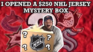 I Opened A 250 NHL Jersey Mystery Box [upl. by Rockel]