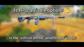 Is the RPD the infinite ammo weapon worth in cod mobile [upl. by Sedgewake]