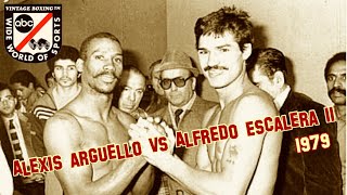 Alexis Arguello vs Alfredo Escalera 2 ABC 1080p 60fps 1979 [upl. by Salomo]