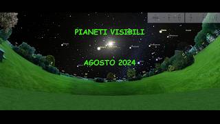 Dallalba al tramonto  pianeti visibili  AGOSTO 2024 [upl. by Adnohser]