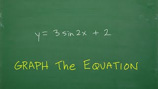 Let’s graph y  3sin2x  2 – amplitude period shifts Trigonometry  PreCalculus [upl. by Alatea]