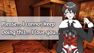 Tsundere Tiefling is worried about you  ASMR Fantasy Roleplay Crying Confession I Love You [upl. by Saihttam]