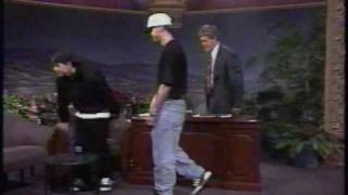 Donnie Wahlberg and Marky Mark on Jay Leno Loungin [upl. by Spitzer]