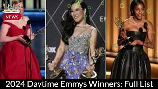 2024 Daytime Emmys Winners Watch Full Highlights With Full List of Winner [upl. by Maiah]