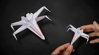 Origami Star Wars XWing  How to Fold [upl. by Coney]