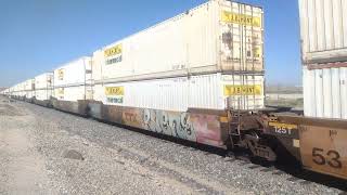 EB BNSF Domestic Intermodal Train At Wild Crossing Ca bigbossrailfanner [upl. by Whitaker]