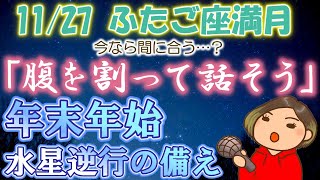 【1127 ふたご座満月】今なら間に合う？双方向コミュニケーション年末年始の水星逆行に備えよう [upl. by Gawain]