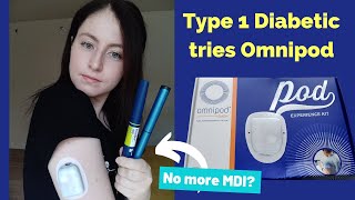 Type 1 Diabetic tries Omnipod Insulin Pump MDI user [upl. by Nirda]