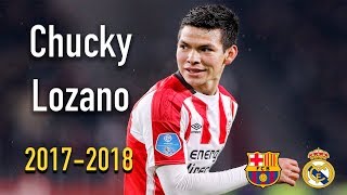 Hirving Lozano  All Goals amp Skills 20172018  PSV  México [upl. by Thistle]