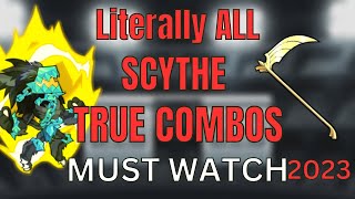 ALL SCYTHE True Combos in 1 Minute brawlhalla scythe [upl. by Bergeron]