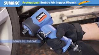 SUMAKE 12quot Stubby Air Impact Wrench STIW4040 [upl. by Gorski181]