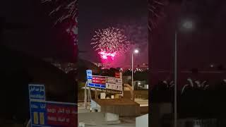 Fireworks at Old Port Doha Corniche fireworks shorts dohacity qatar qatarlife doha short [upl. by Eanaj]