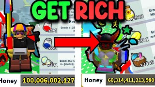 10 Best Ways To Get Rich FAST In Bee Swarm Simulator Roblox [upl. by Ylsew]