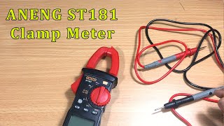 ANENG ST181 Clamp Meter Review [upl. by Flory]