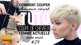 Tuto coiffure Coupe de cheveux tendance HAIR France TV [upl. by Zacherie]