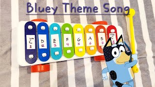 Bluey theme song on a kids toy xylophone [upl. by Sieber]