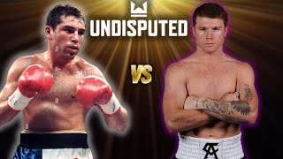 Oscar De La Hoya vs Young Canelo 11  Full Fight  Undisputed Boxing Game [upl. by Bergman]