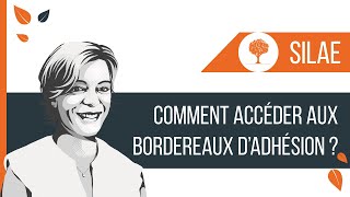 SILAE  Comment accéder aux bordereaux dadhésion [upl. by Anilok]