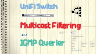 Ubiquiti UniFi Switch  Multicast Filtering and IGMP Querier IGMP Snooping [upl. by Andrel688]