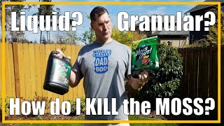 How to use MOSS KILLER on your Lawn What about the ROOF  Cool Season Lawn  Part 1  202014 [upl. by Otrebogir]