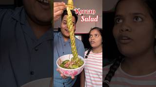 My Sister Vs Me  Who will make the best Korean Cucumber Salad shorts [upl. by Herzig]