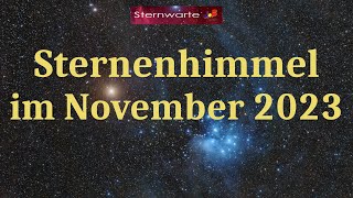 Der Sternenhimmel im November 2023 [upl. by Germana493]