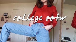 what i wear in college  realistic ootw [upl. by Nyvrem]