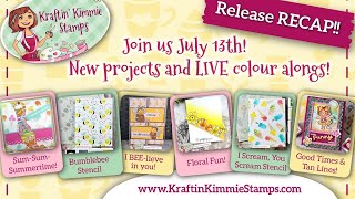 Kraftin Kimmie Stamps Release Recap Live [upl. by Oiramrej]