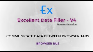 Excellent Data Filler Browser Extension  Share data between browser tabs [upl. by Lahtnero431]